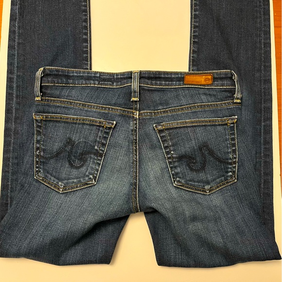 AG Jeans Medium Blue Wash ‘The Stevie’ Size 26R Slim Straight Jeans - Picture 11 of 13
